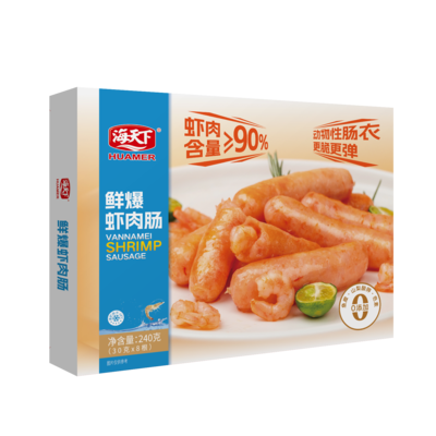 鲜爆虾肉肠240g